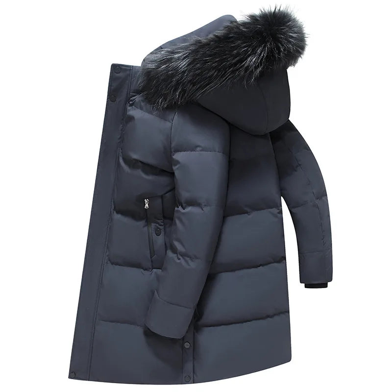 Down Jacket Man Long Men's Puffer Jacket Winter Coats For Men Duck Down Jacket Men Parkas Overcoat Padded Cold Clothes Feather