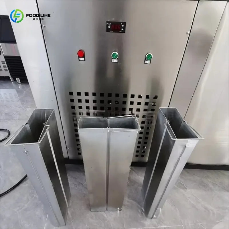 1 Ton Commercial Ice Cube Making Machine, Ice Machine for Cold Storage Building Cooling and Fresh Retention