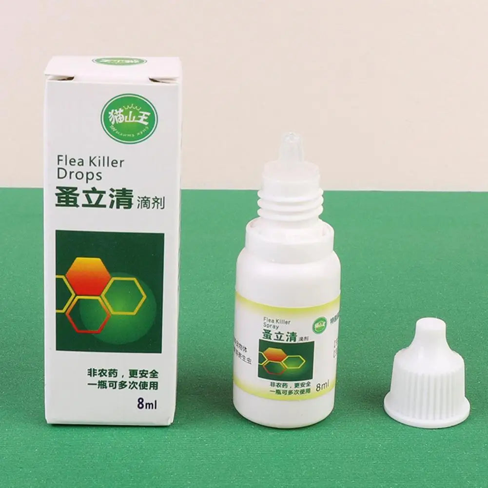 120ML Flea Spray Safe Ingredients Itch Relief Remove Ticks Fleas Universal Pet Dog Anti-flea Mites Ticks Drops Indoor