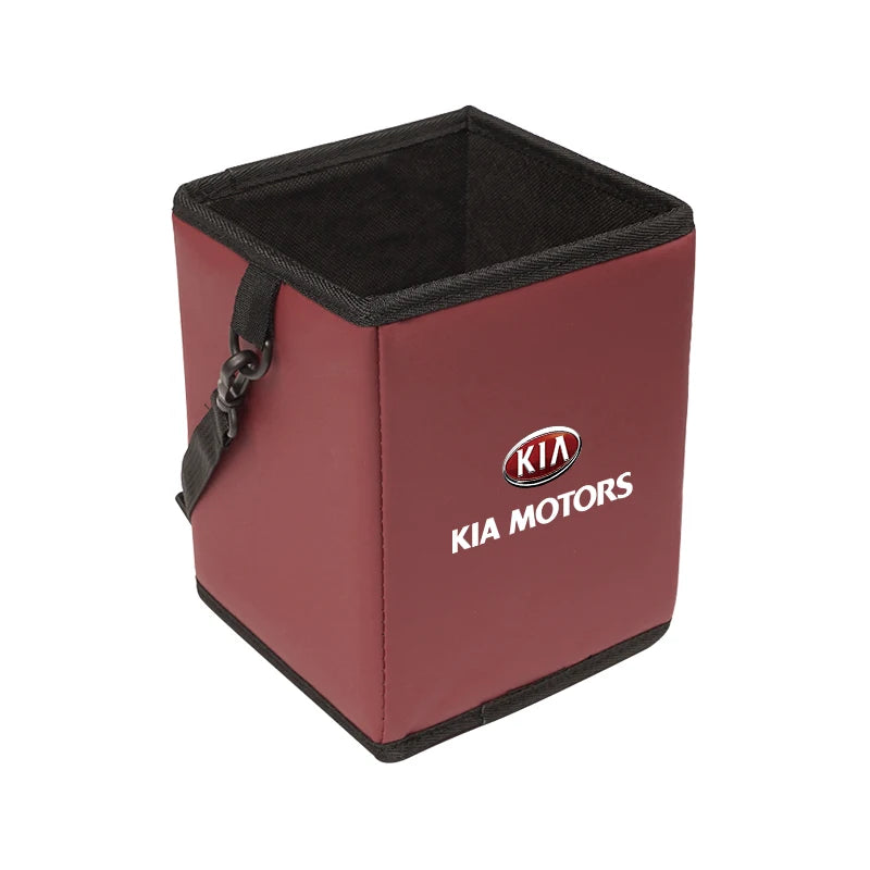 KIA Car Garbage Storage Box Multifunctional Organize Bag For KIA EV6 Stinger RIO Sorento Picanto Ceed Borrego Syros K4 K5 K8 K9