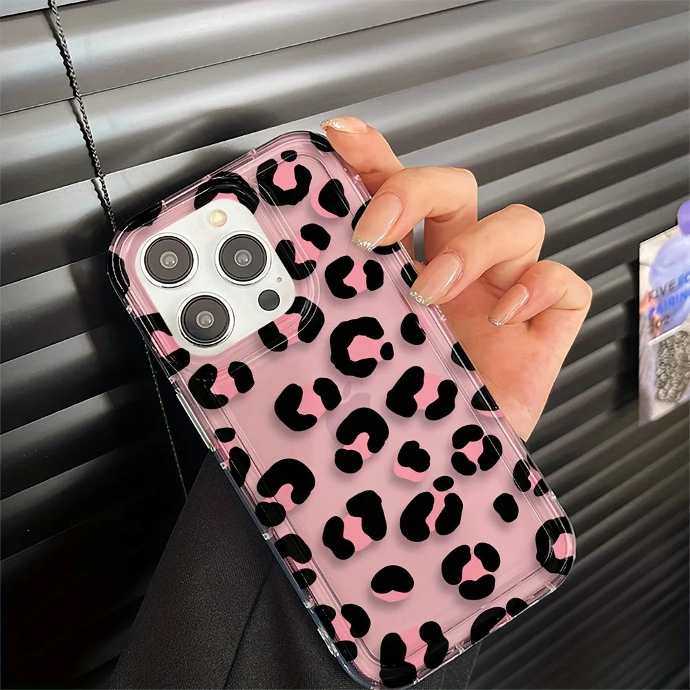 Fashion Design Leopard Airbag Phone Case For Xiaomi 11 Lite 5G NE 14 13T 13 12T 12 Pro Poco M6 X6 F5 X5 X3 Pro Soft Clear Cover