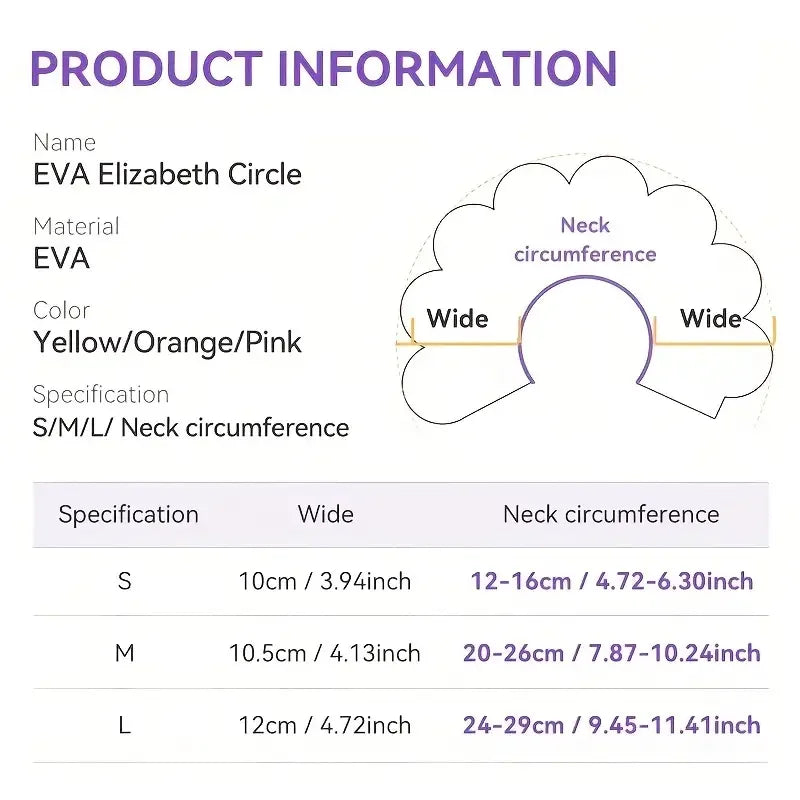 Pet Protective Collar Dog Neck Cone Recovery Cone Collar for Anti-Bite Lick Surgery Wound Healing Cat Dogs Health Medical Circle