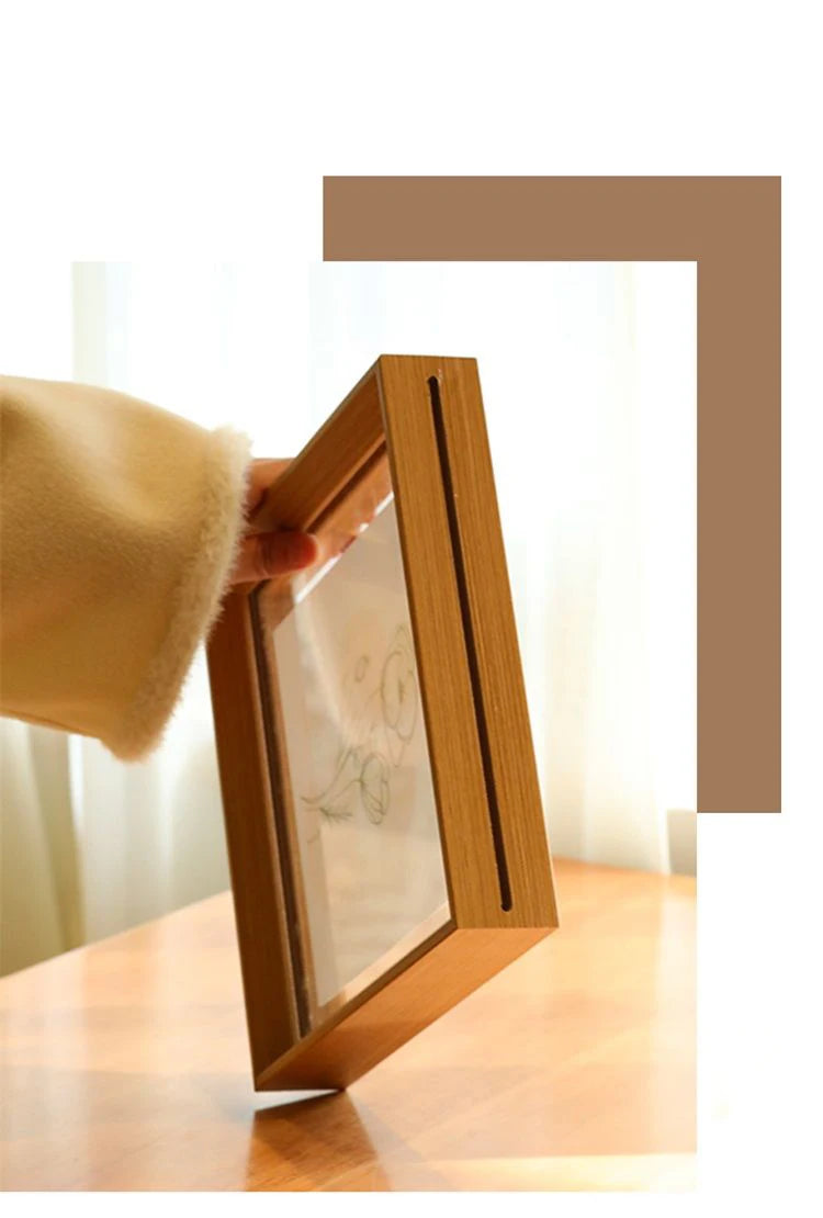 Picture Frames Made of Solid Wood and High Definition Acrylic Display Pictures Photos,Paintings,Posters Wall Mounting Desktop