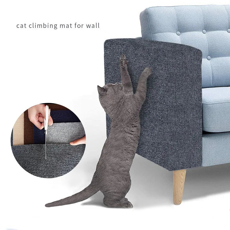 Anti Cat Scratch Board Sofa Protection Kitten Climbing Mat Paws Sharpen Diy Cut Pasted Wall Carpet Pet Scratch Board Cats Toys