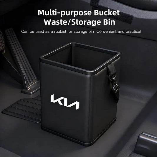KIA Car Garbage Storage Box Multifunctional Organize Bag For KIA EV6 Stinger RIO Sorento Picanto Ceed Borrego Syros K4 K5 K8 K9