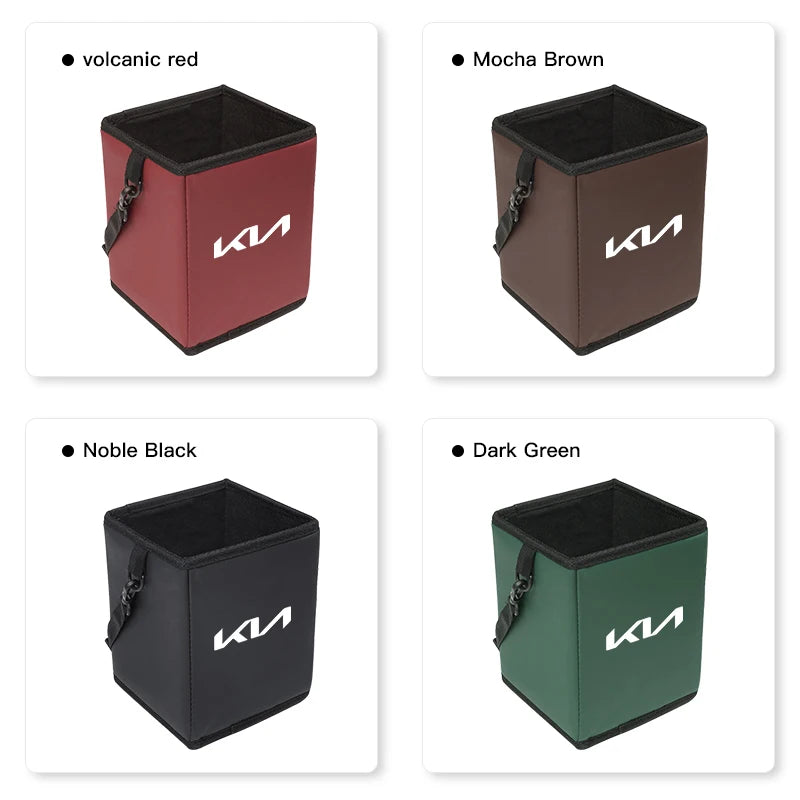 KIA Car Garbage Storage Box Multifunctional Organize Bag For KIA EV6 Stinger RIO Sorento Picanto Ceed Borrego Syros K4 K5 K8 K9