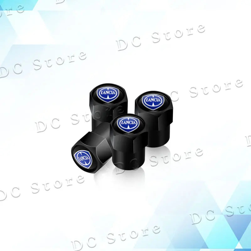 4Pcs Car Decor Metal Emblem Wheel Tire Valve Stem Caps Tyre Air Dust Cover For Lancia Logo Delta 3 Musa Ypsilon Phedra Voyage