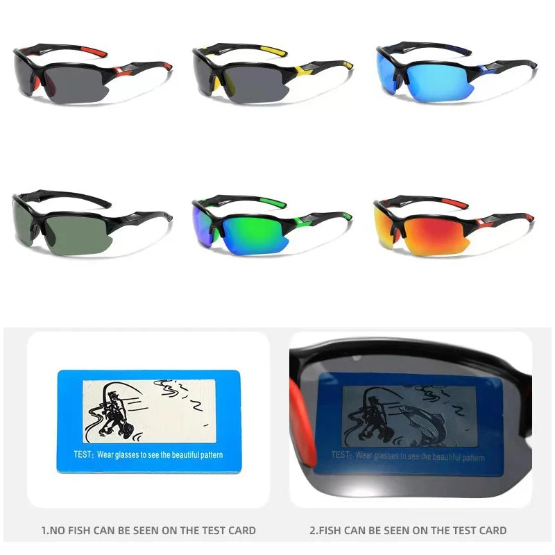 2024 Sports Polarized Sunglasses for Men Cycling Running Fishing UV400 Sun Glasses Lightweight Outdoor Goggles