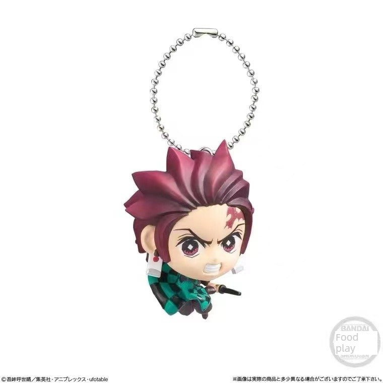 Authentic Bandai Capsule Toy Kimetsu No Yaiba Hanging Pendant Tanjirou My Wife Shan Yi Yi Zhi Zhu Brand New