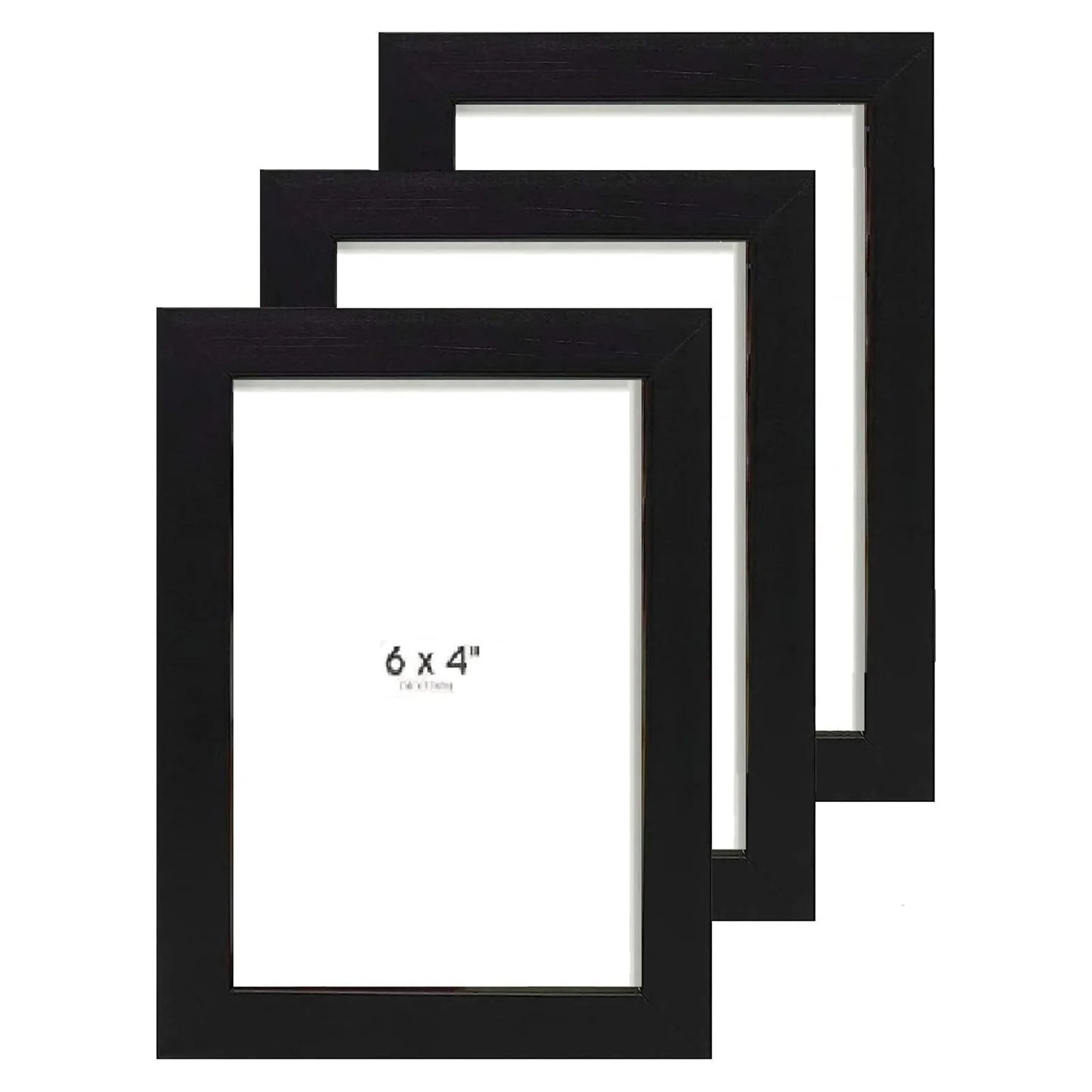 Photo Frames Black Picture Frame Poster Frame 4x6 Inches For Wall Or Tabletop Plastic 6x4 Inch Frame Black Classic Style Square