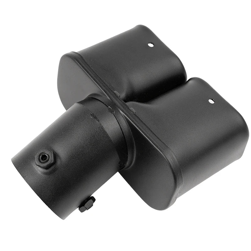 Inlet 63mm Dual Outlet Car Exhaust Tip Stainless Steel Black Exhaust Tips Muffler Tail Double Pipe Tube Tips Car Accessories