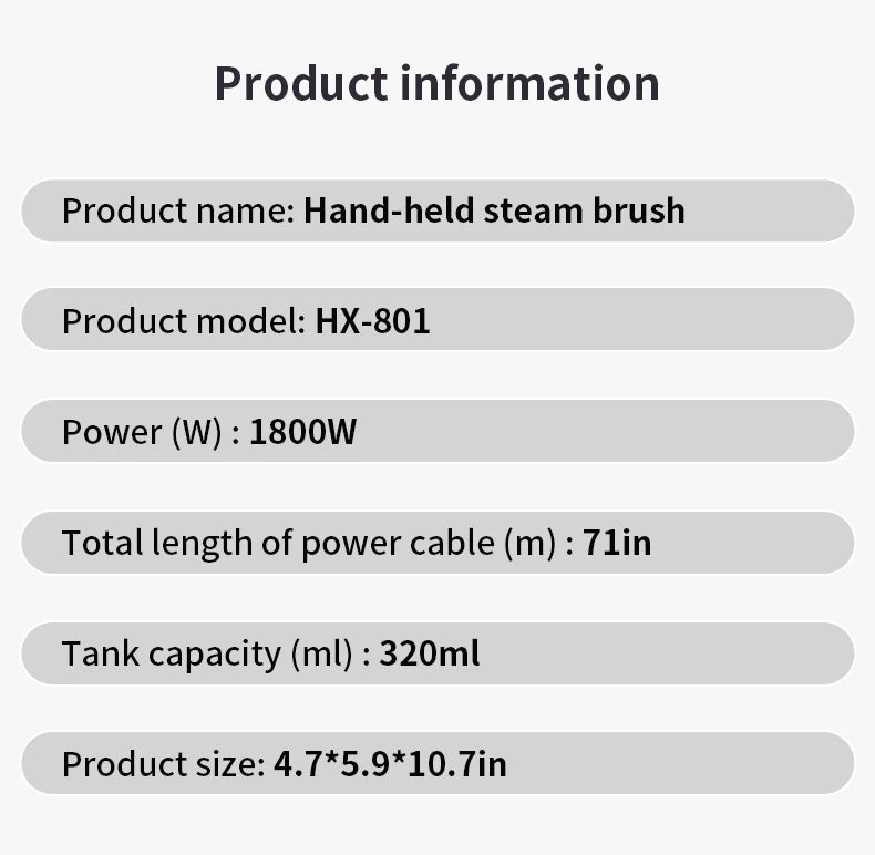 Household Vaporizador Prendas Steamer Portable Vertical 320 Ml, Lothes Portable Quick Heat Ironing Vaporizador for Home Travel