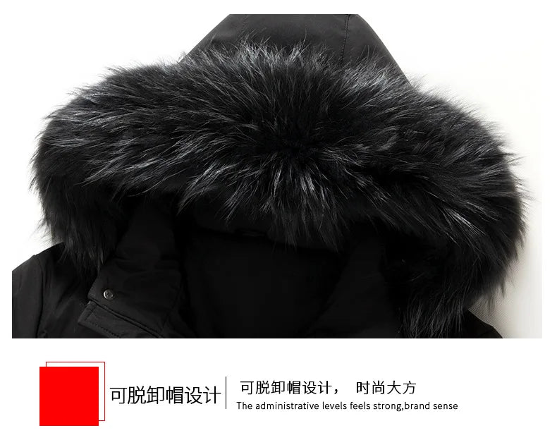 Down Jacket Man Long Men's Puffer Jacket Winter Coats For Men Duck Down Jacket Men Parkas Overcoat Padded Cold Clothes Feather