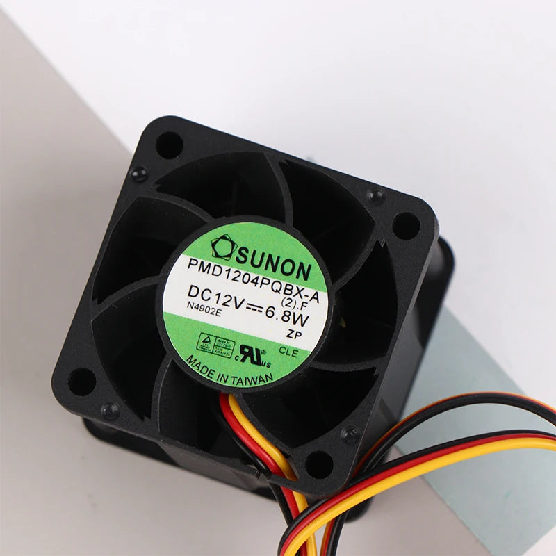 New 2/3PIN Fan For PMD1204PQBX-A 4CM 4028 12V 6.8W High- Speed Server Fans 4028 Mute Switch Small Cooling Fan 40*40*28mm