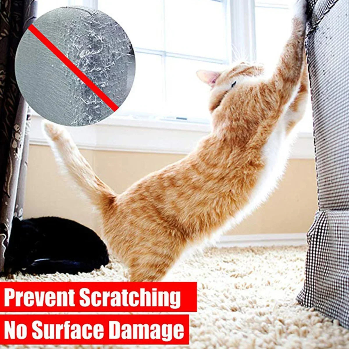 3/10M Cat Training Tape Cats Scratch Deterrent Tape Transparent Self-Adhesive Cats From Scratching Furniture Protectors Tape