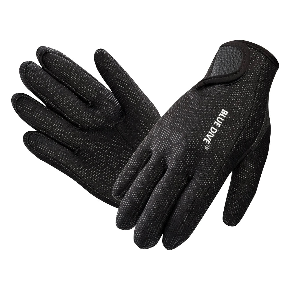 1.5mm Diving Gloves Adults Women Men Wetsuit Gloves Five Finger Warm Wetsuit Winter Gloves for Scuba Diving Snorkeling Surfing