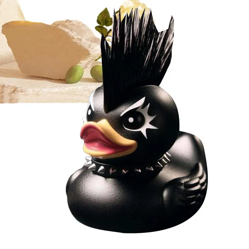 Duck Statue Indoor Gothic Sculpture Punk Animal Figurine Resin Statues Desk Decor Collectible Figurines Satan Duck Decoration