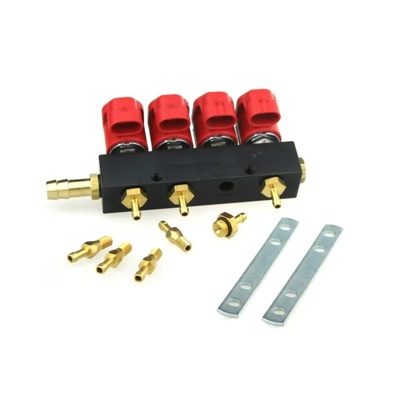 LPG CNG Kits For VALTEK 4CYL Injector Rail 3Ohm