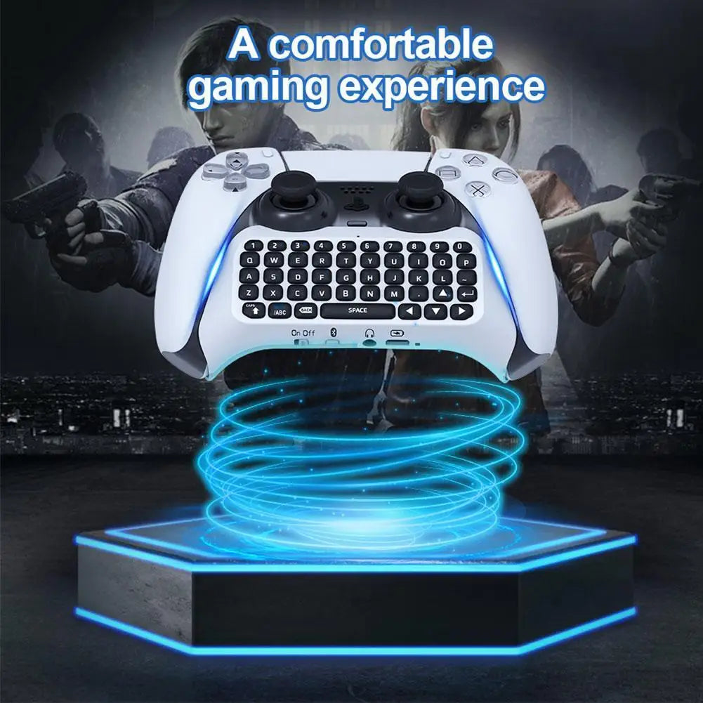 For SONY PS5 Dual Sence Joystick Wireless Bluetooth Controller Chat Pad Keypad for Playstation 5 Gamepad Mount Built-in Speaker