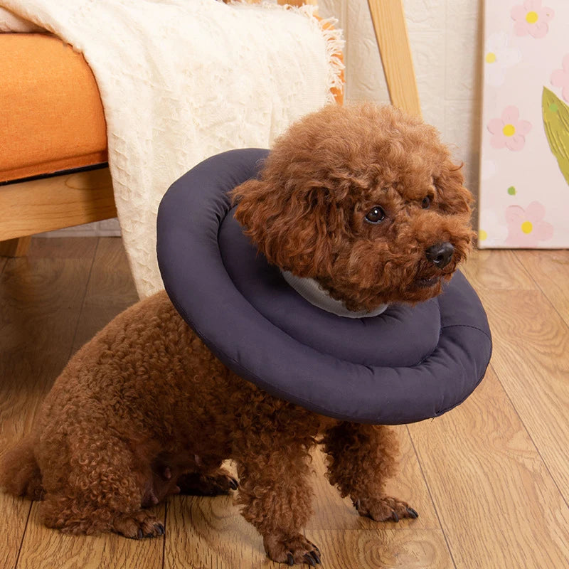 Pet Dog Cat Protection Collar Adjustable Elizabethan Collar Soft Ring Cat Dog Wound Healing Anti-Scratch Anti-Licking Headgear