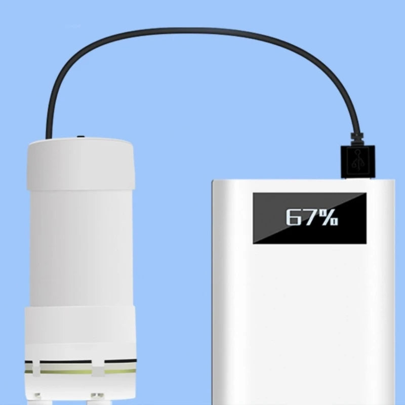 Self Priming Water Pump with USB Power Supply, Draining Standing Water, Balconies, Waterlogging, Fish Water