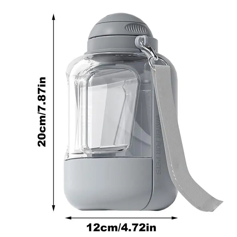 Portable Water Bottle For Dogs Dog Drinking Bottle For Travel Large Capacity Dog Water Dispenser 2 In 1 Puppy Drinking Bowl Leak