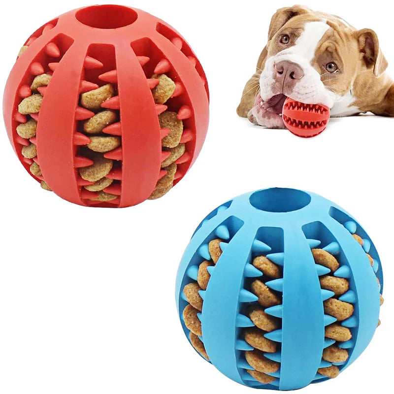 Soft Pet Dog Toys Rubber Dog Ball for Puppy Funny Dog Toys for Pet Puppies Large Dog Tooth Clean Food Ball Toy Dogs Accessoires