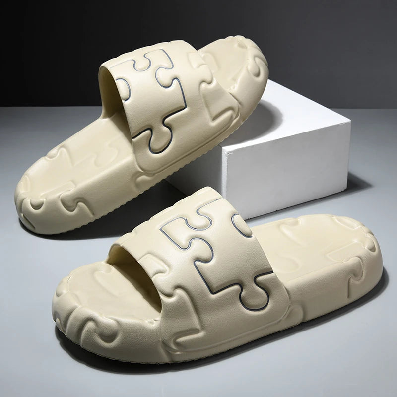 Platform Men Slippers Soft Slippers EVA Women's Slippers Fashion Flip Flops Outdoor Shoes Summer Casual Couple Slippers