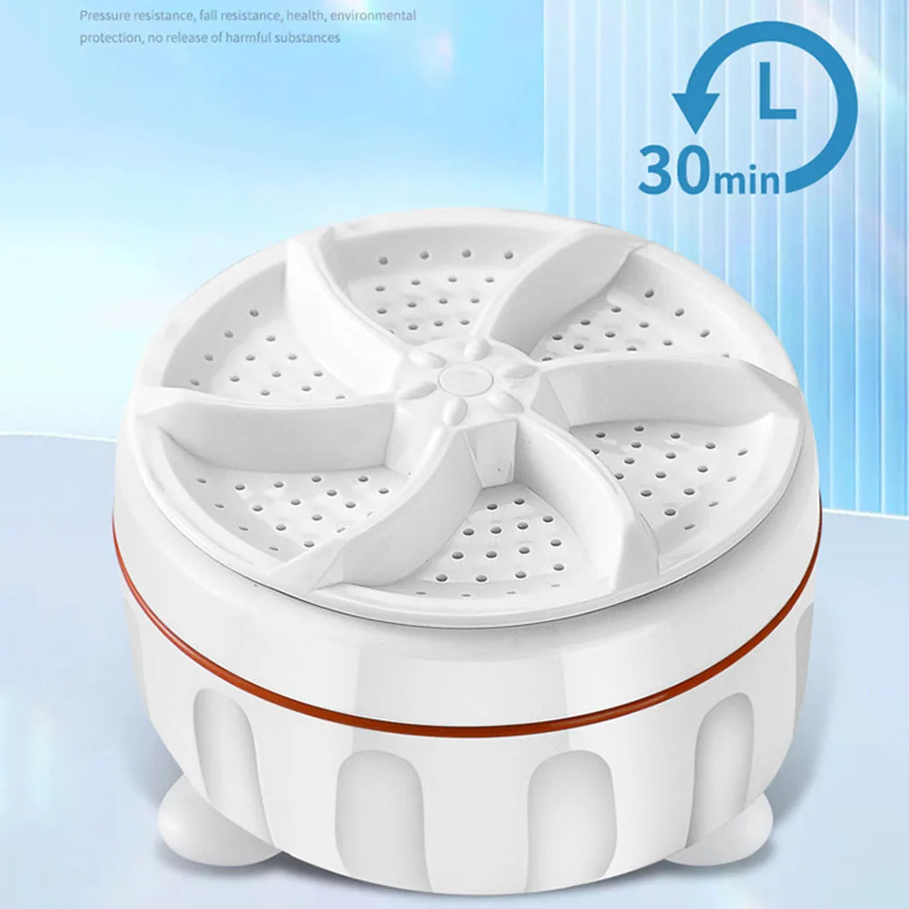 USB Travel Washer Washing Air Bubble Machine Ultrasonic Rotating Turbine Washing Machine for Socks Underwear Wash Dishes