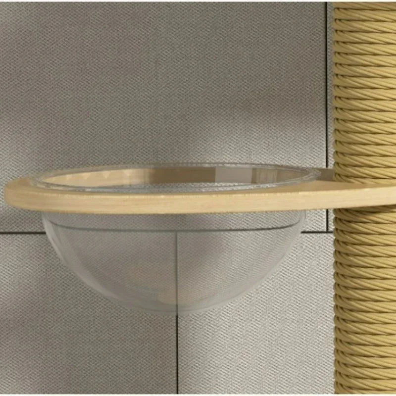 Double Pillar Cat Climbing Pillar Solid Wood Cat Cage Multifunctional Cat Stand Multi-layer Jumping Platform pet supplies