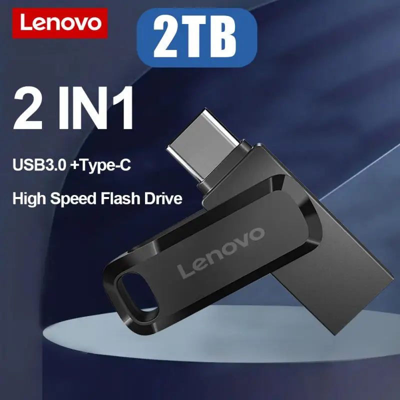 Lenovo 2TB 3.0 Metal Usb Flash Drive 1TB Pen Drive High Speed Memory Stick 512GB U Disk Pendrive 3.0 Memoria Usb Free Shipping