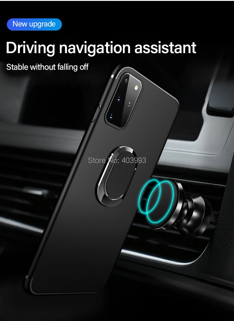 For Cubot KingKong 8 Power Ring Holder Case Black Soft TPU Camera Protection Back Phone Case For Cubot KingKong Power 6.5"