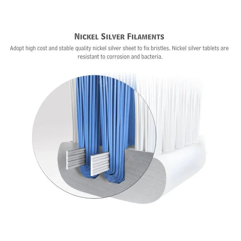 Dr.Bei Original Replacement Brush Heads for Electric Toothbrush Sensitive/Cleaning Heads Apply Sonic Toothbrush Bristle Nozzles