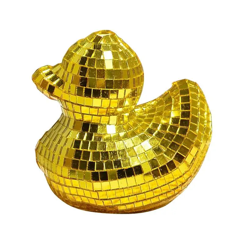 Home Decor Duck Figurines Animal Sculptures Statues Duck Statues Decor With Mirror Surface Unique Funny Desk Decor Table Decor