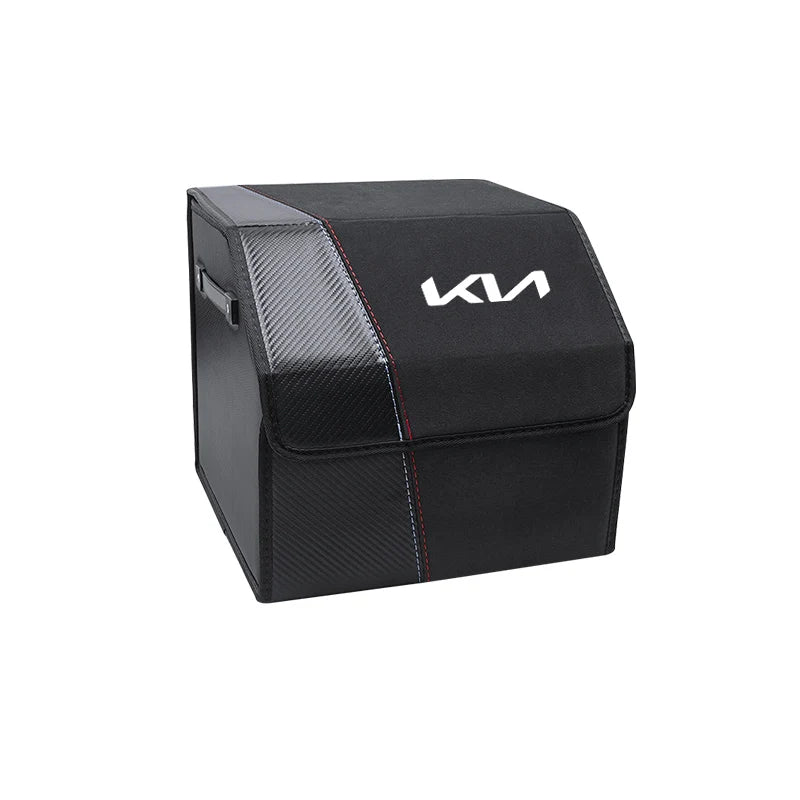 KIA Folding Car Trunk Organizer Box Storage Bag Tools Tidying For KIA EV6 Stinger RIO Sorento Picanto Ceed Borrego Syros K4 K5
