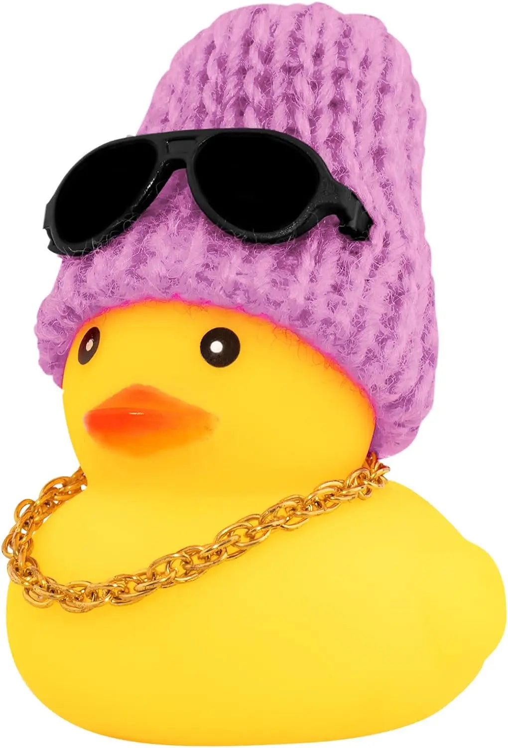 Rubber Duck Car Ornaments Yellow Duck Car Dashboard Decorations with Propeller Helmet for Christmas Decor and Home Decorations