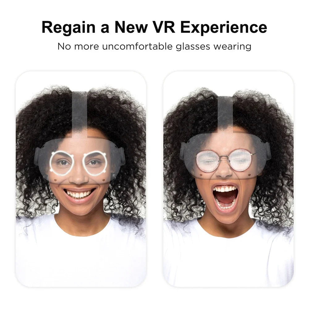 VR Lens For Oculus Quest 2 Myopia Anti-blue Anti-reflection Customized Lenses Magnetic Glasses Frame For Meta Quest Accessories