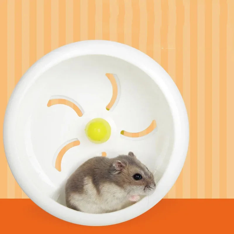 Hamster Wheel Silent Small Pet Exercise Wheel Plastic Running Disc Toy for Hamster Cage Small Pet Sports Wheel Pet Accessories