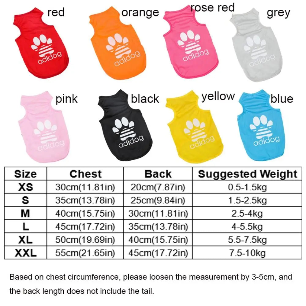 Dog Tank Top Puppy Cat Breathable Cool Mesh T Shirt Cartoon Print Dog Sun Protection Clothing Polyester Cat Thin Vest Summer