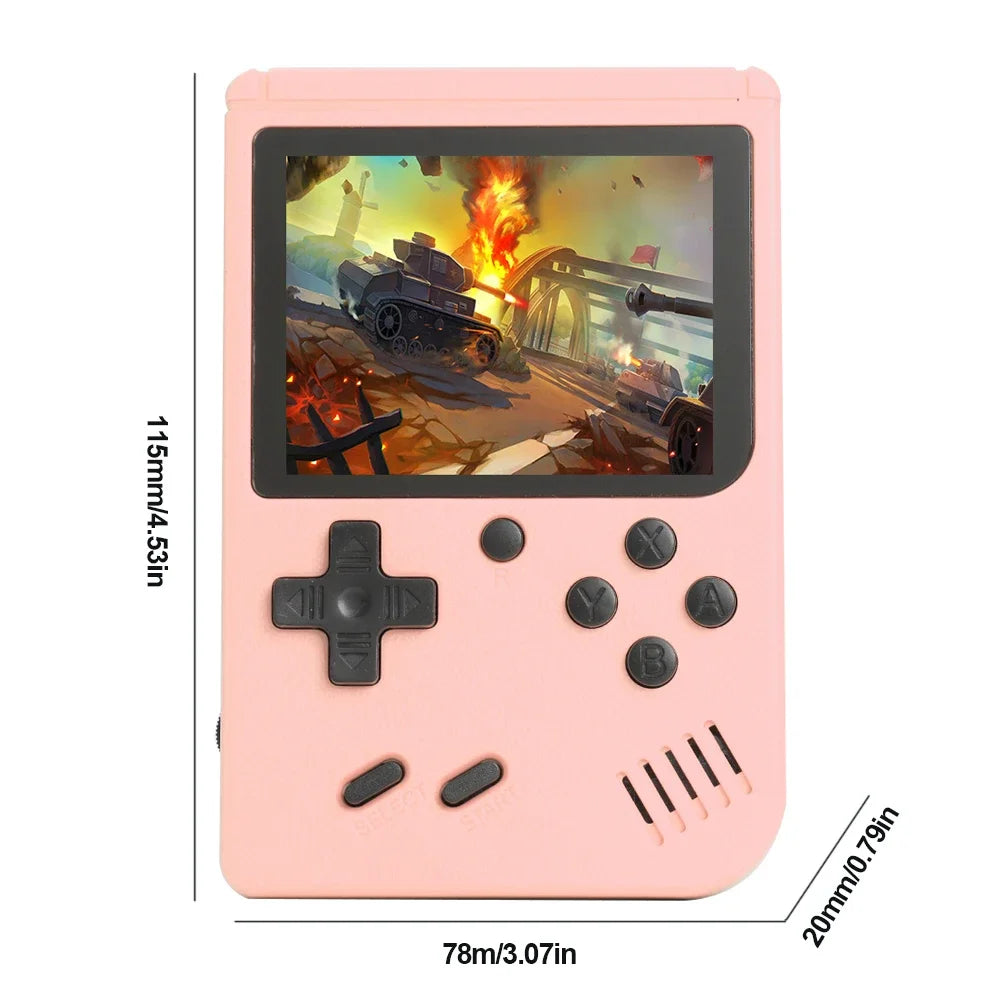 3 Inch Screen Handheld Game Console Play on TV 400/500/800 Games Retro Handheld Games Console Best Birthday Gift for Girls Boys