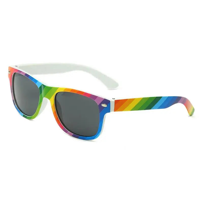 Wholesale Rainbow Pride Sunglasses Unisex Retro UV400 Protection LGBT Eyewear Bulk Sunglasses for Adults Teens Party Glasses