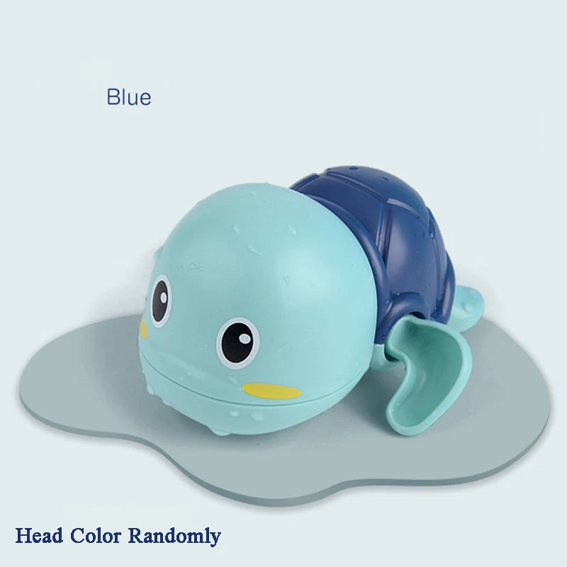 Cartoon Frog Bath Toy For Baby Swimming Pool Bathroom Beach Shower Game Duck Wind-up Clockwork Toy Summer Children Kid Water Toy