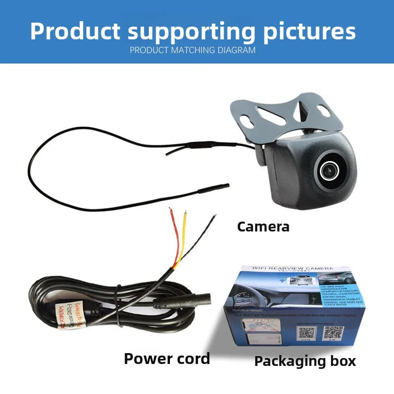 Wireless wifi car car camera car camera high definition starlight night vision 720P rear view reversing image