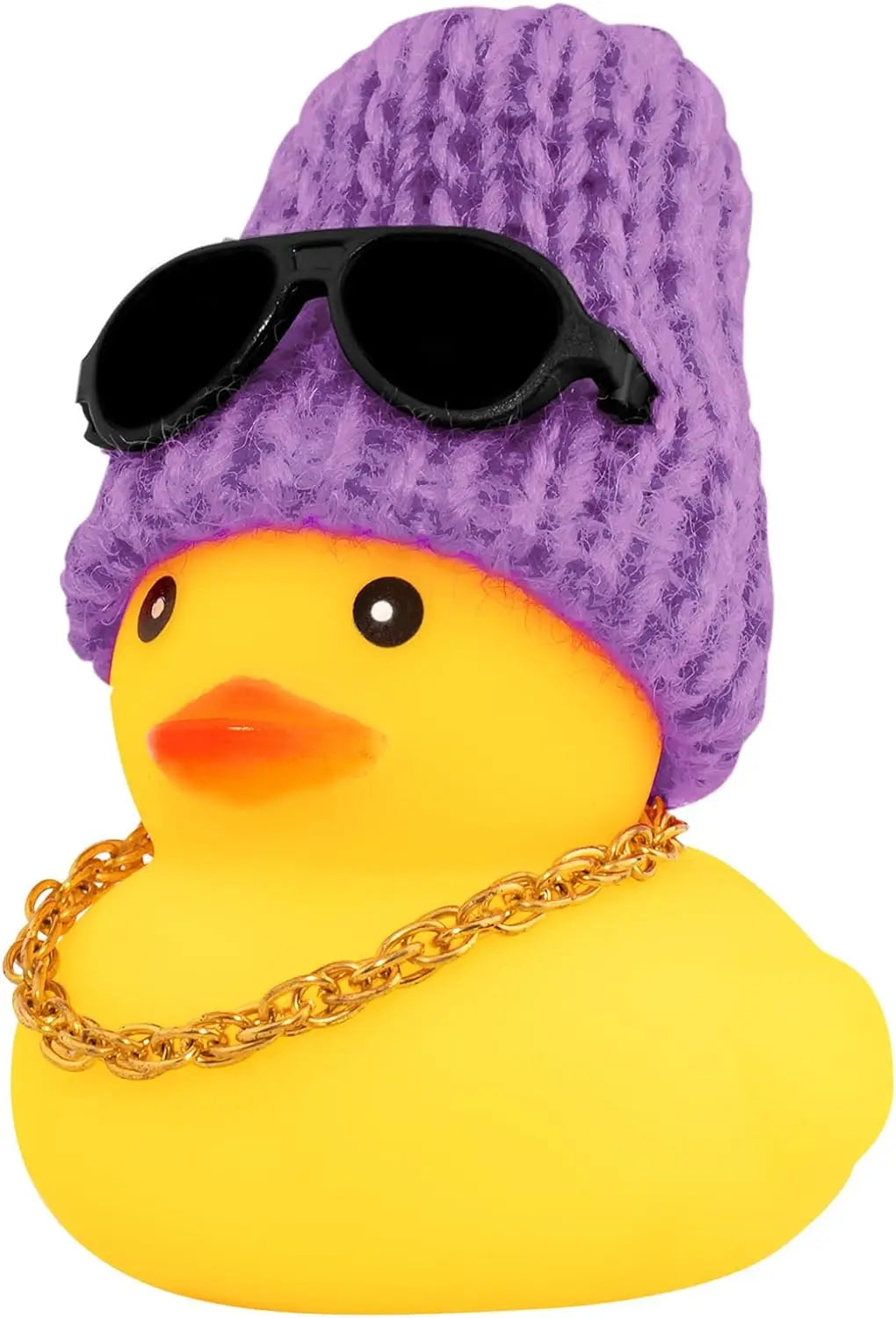 Rubber Duck Car Ornaments Yellow Duck Car Dashboard Decorations with Propeller Helmet for Christmas Decor and Home Decorations