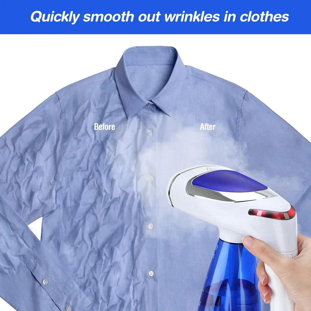 Handheld Garment Steamer for Clothes 1600W Powerful Electric Steam Iron Foldable Portable Traveling Clothes Steamer Home