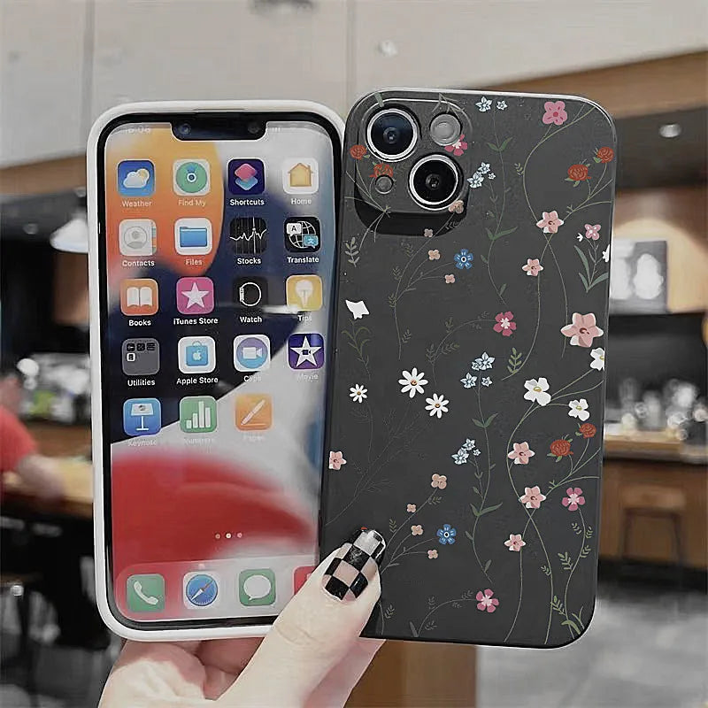 Summer Flower Print Phone Case For Xiaomi Mi 14 13 12 12T 13T Pro 11 Lite 5G NE Poco F5 X5 X6 M6 Pro Shockproof Silicone Cover