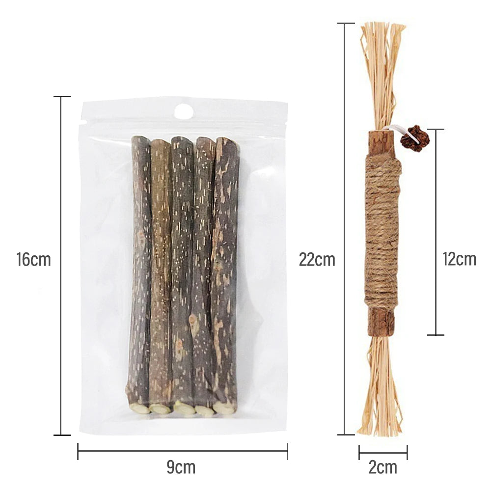 5pcs Pet Cat Snacks Sticks Catnip Polygonum Kitty Raffia Grass Pet Supplies Stick Pet Bite Cat Toy Hemp Rope Cats Accessories