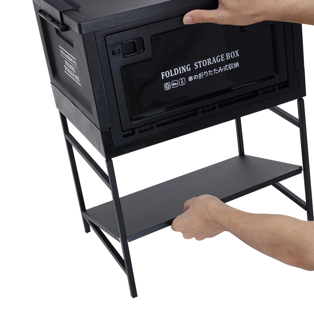 Portable outdoor foldable camping storage box Large capacity multifunctional home outdoor storage box camping table