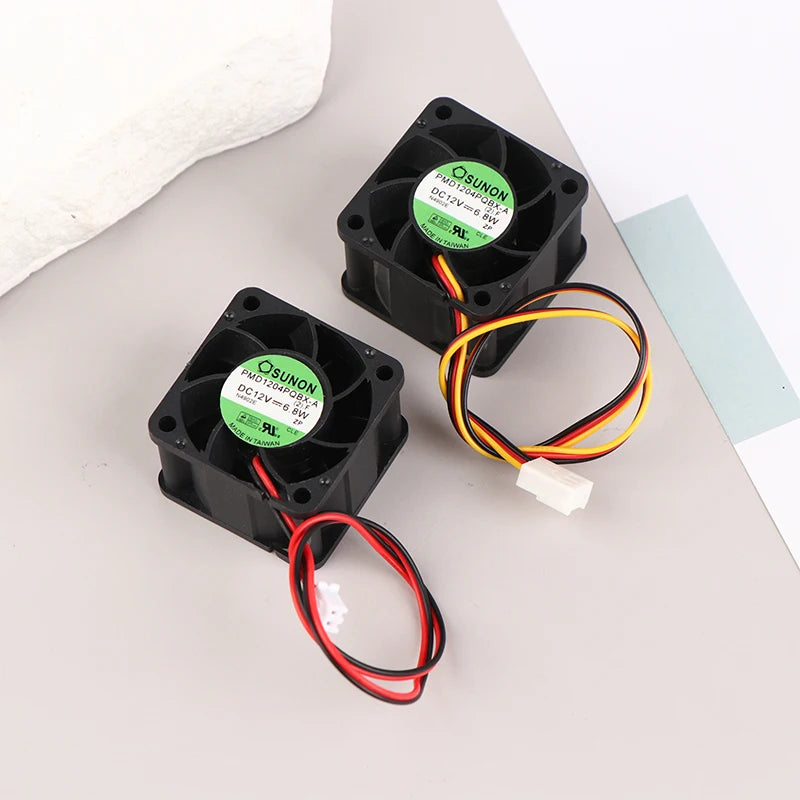 New 2/3PIN Fan For PMD1204PQBX-A 4CM 4028 12V 6.8W High- Speed Server Fans 4028 Mute Switch Small Cooling Fan 40*40*28mm