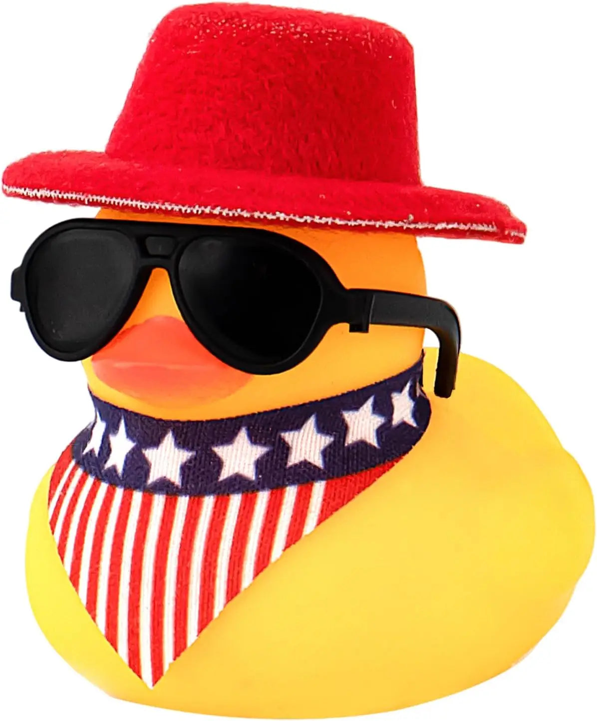 Rubber Duck Car Ornaments Yellow Duck Car Dashboard Decorations with Propeller Helmet for Christmas Decor and Home Decorations